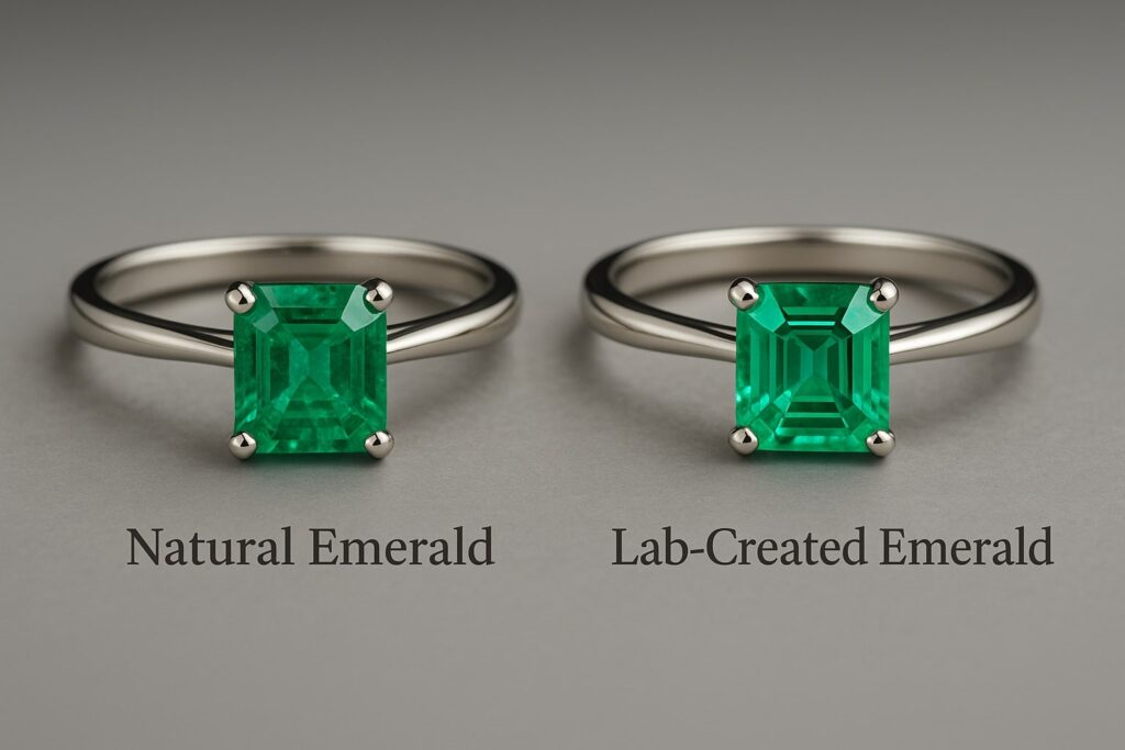 Natural vs. Lab-Created Emeralds: Getting a Real Emerald Ring