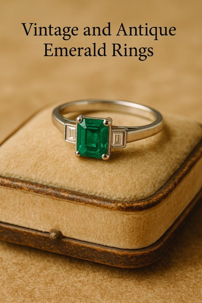 Vintage and Antique Emerald Rings